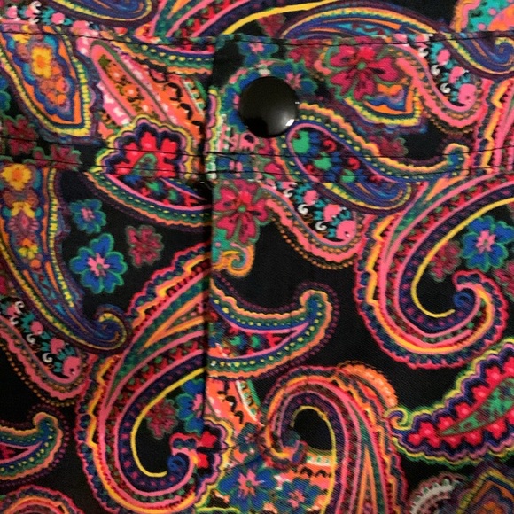 Attyre New York Paisley Multicolor Pants in Size 6 - Picture 2 of 8